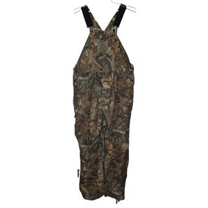 Round House Advantage Timber Bib Overalls Unlined Men's 48 Hunting Outdoors VTG